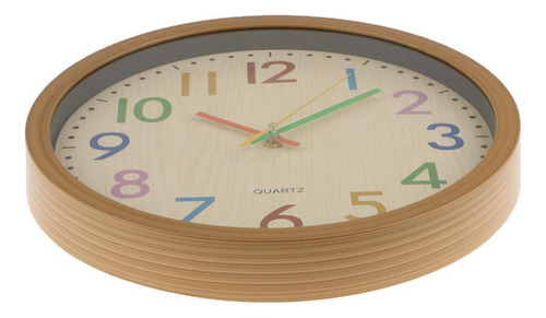 Fweaad Reloj De Pared De Cocina Retro Con Efecto De Madera
