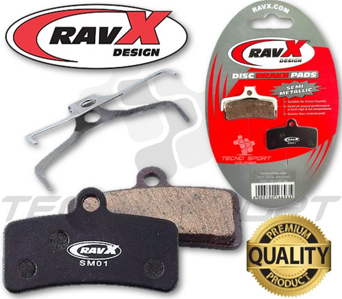 Imagen 3 de 10 de Pastilla Freno Shimano Saint Disco Ravx Semi Metal Bicicleta