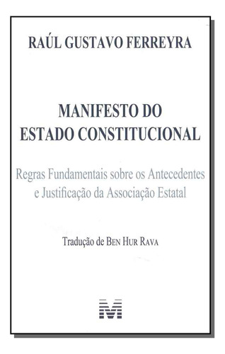 Libro Manifesto Do Estado Constitucional 01ed 18 De Ferreyra