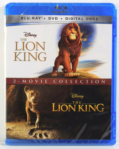 Blu-ray + Dvd The Lion King / Rey Leon 1994 + 2019 / 2 Films