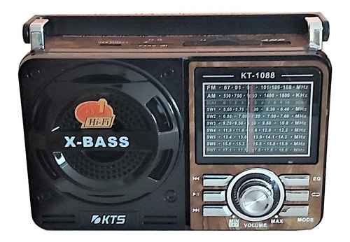 Rádio Antigo Retro Vintage Fm Am Usb Sd Bateria Lanterna
