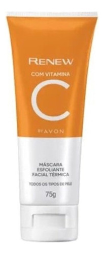 Avon Renew Vitamina C Mascara Esfoliante Facial Termica 75g