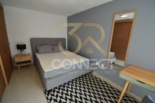 Departamento En Renta En Polanco 4r/2b/1e - Amueblado - 120m2