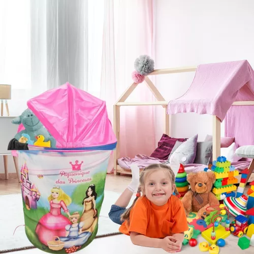 Cesto De Roupa Bebe Infantil Dobravel Organizador Brinquedos | MercadoLivre