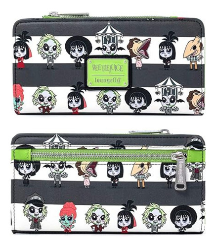 Billetera Loungefly Beetlejuice Chibi All Over Print