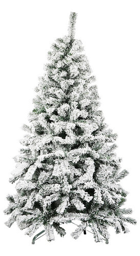 Árbol De Navidad Pino Estilo Nevado Navideño 1.70 M Color Verde