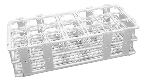 Estante Para 21 Tubos Tipo Falcon De 50ml - 1 Unidade Cor Branco