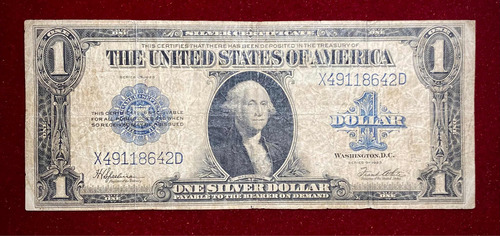 Billete 1 Dólar Estados Unidos 1923 Pick 342 A.1 Gran Tamaño (Usado)