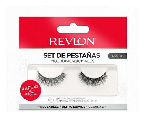 Extensiones De Pestañas Color Negro 1 Par Modelo 6 Revlon Negro Modelo 6 2 Mm 2 Mm