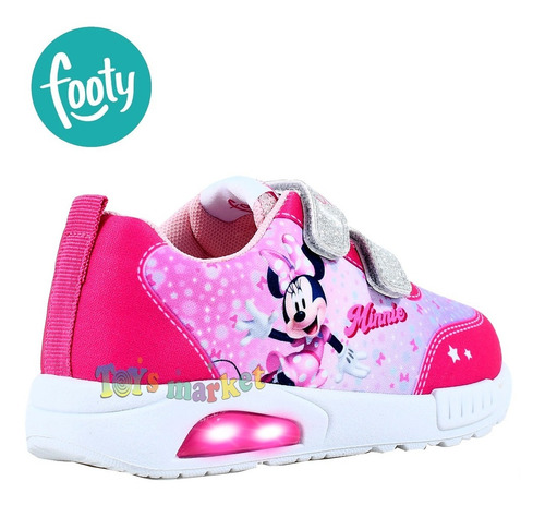 Imagen 3 de 7 de Zapatillas Con Luces Led Footy Disney Frozen Mickey Minnie