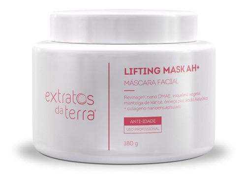 Mascara Facial Lifting Mask Ah+ 180g Extratos Da Terra