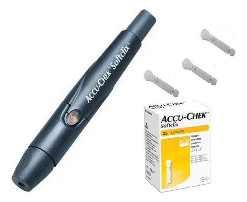 Lancetero Puncion Accu Chek Softclix + 25 Lancetas Softclix