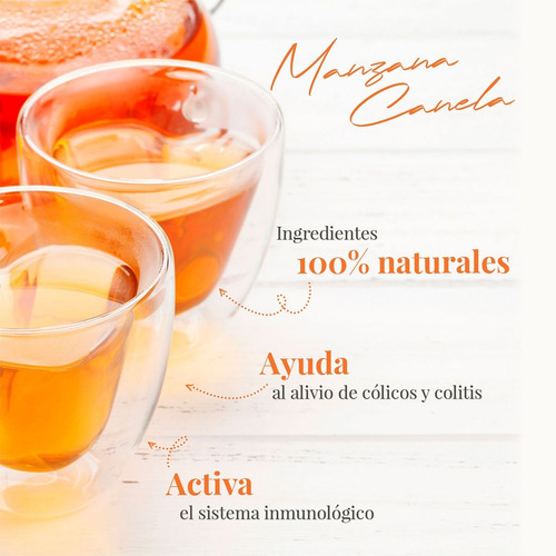 Té Vitté Manzana-canela Caja Con 25 Sobres