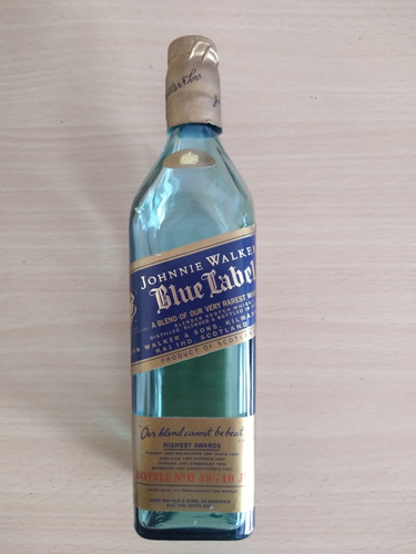 Botella Vacía De Blue Label 20cl.