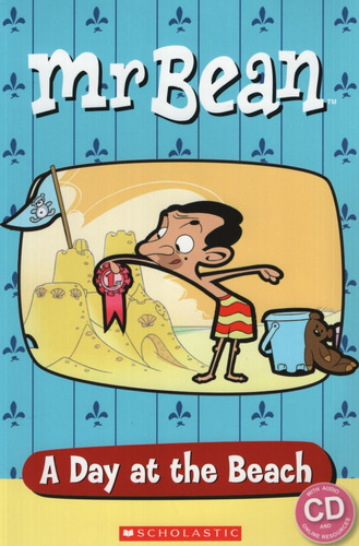 Mr Bean A Day At The Beach + A/cd - Popcorn Readers Starter