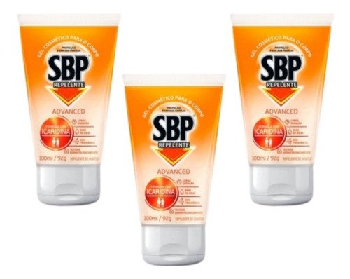Kit Com 3 Repelente Gel Sbp 100ml