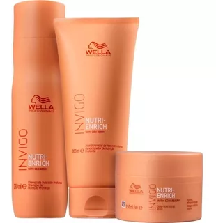 Kit Wella Invigo Nutri Enrich Shampoo + Condicionador + Másc