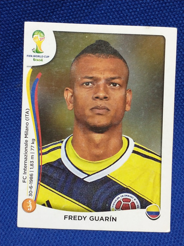 Fifa World Cup Brasil '14 Fredy Guarín Panini 2014 #195