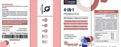 Nature Target Probióticos Mujer 100 Mil Millones Ufc 45 Días