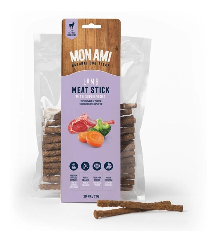 Mon Ami Meat Stick Lamb 200gr - 15unid Universal Pets