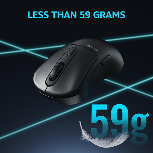Ratón De Juego Inalámbrico Rapoo Vt3pro Max, 59g Superlight,