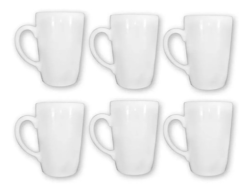 Set 6 Tazas Jarro Mug 250ml Porcelana Schmidt