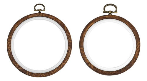 _ 2 Uds Aros Bordados A Mano Anillo Marco De Colgante