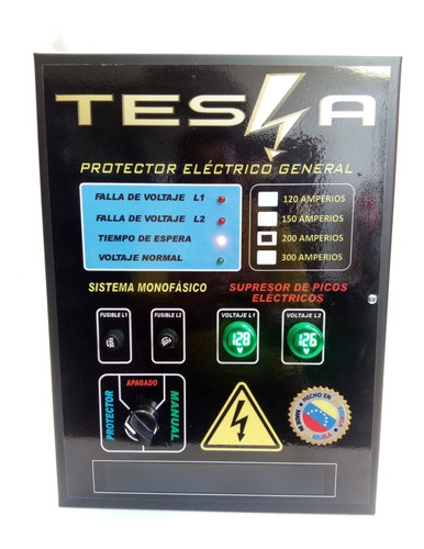 Protector Electrico General Tesla (220 Vac) 150 Amp Por Fase