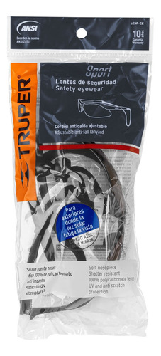 Lentes Seguridad Espejo Azul Cordon Ajustable Taller 15184