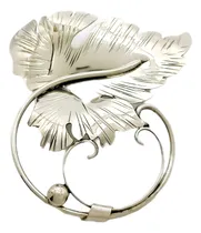 Comprar Broche Prendedor Alpaca Hoja Parra Gde Para Ruanas, Chales