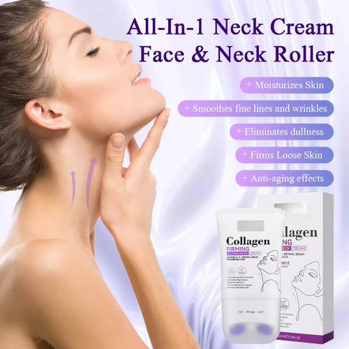2 Pieces Collagen Firming Neck Cream, Wrinkles