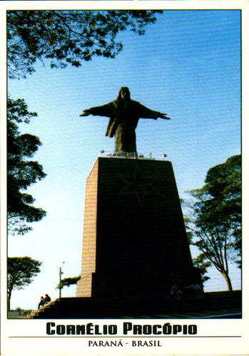 Cko-9307- Postal Cornelio Procopio, P R-  Cristo Rei