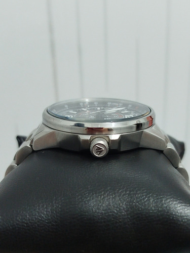 Relógio Citizen Eco Drive Aviador Nighthawk Bj7000-52a Top. Cinza Prateado Preto (Usado)