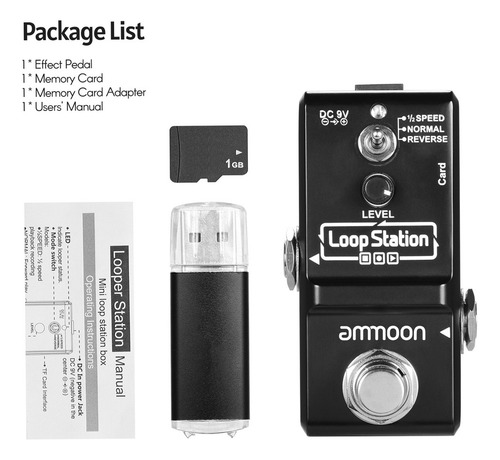 ////ammoon Loop Station Mini Looper - Pedal For Guitarra (1)