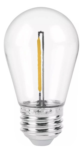 Lámpara Led S14 Con Filamento 1 W Luz Cálida, Caja, Volteck 