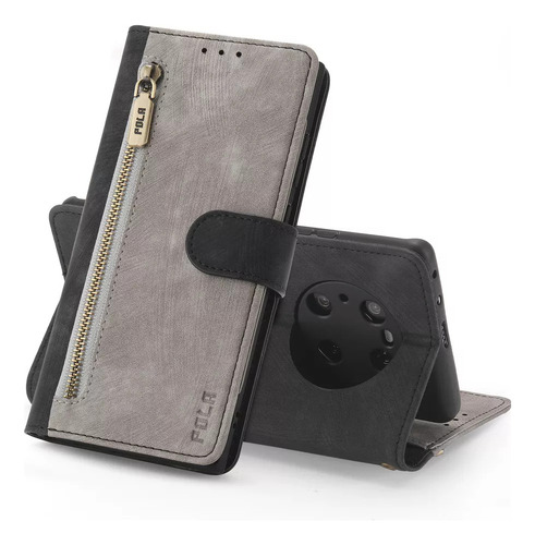 Fa Funda De Piel Tipo Cartera Ab Con Cremallera Para Redmi
