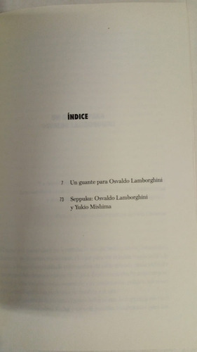 Un Guante Para Osvaldo Lamborghini - Luis Thonis (Usado)