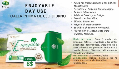 Toallas Sanitarias De Día, Hgw