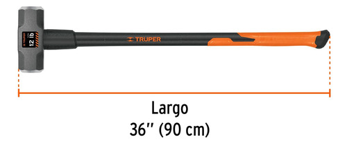 Comba Octagonal 12 Lb Mango Fibra De Vidrio 36 Truper 16542