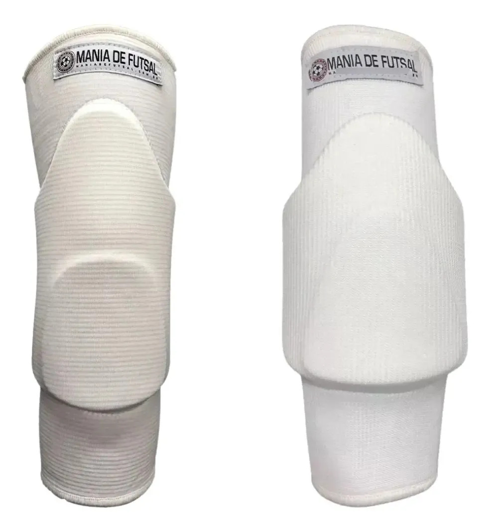 Kit Mania De Futsal Pro Performance Joelheira + Cotoveleira Cor Joelheira-Cotoveleira-Branco Tamanho Joelheira P - Cotoveleira G