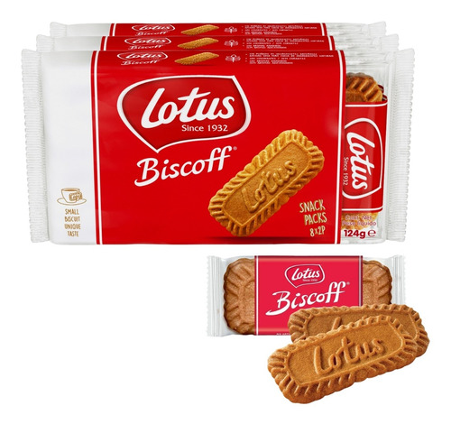 Kit 48 Biscoitos Bolacha Belga Lotus Biscoff