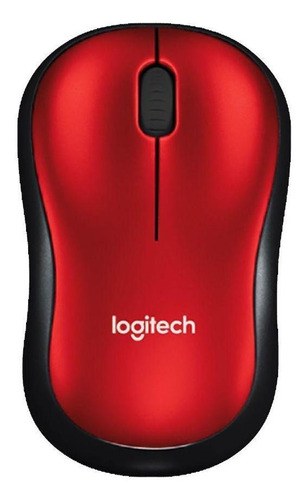 Mouse Logitech M185 Vermelho Sem Fio Pronta Entrega