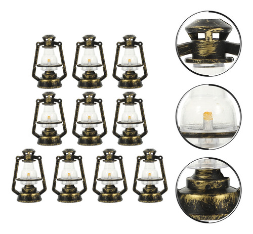 Mini Linterna De Aceite, Mini Lámpara De Queroseno Led 10