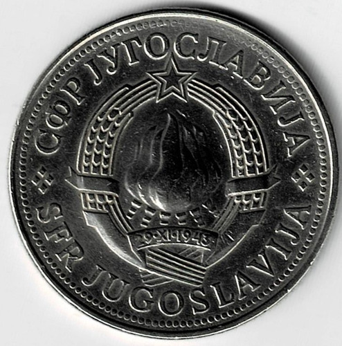 Moneda  De  Yugoeslavia 10  Dinares  1978  Muy  Linda