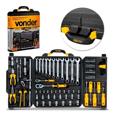 Jogo de ferramentas com 110 peças...