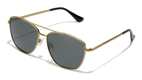 Gafas De Sol Polarizadas Hawkers Lax Hombre Y Mujer Color De La Lente Negro Color De La Varilla Negro Color Del Armazón Dorado Diseño Mirror