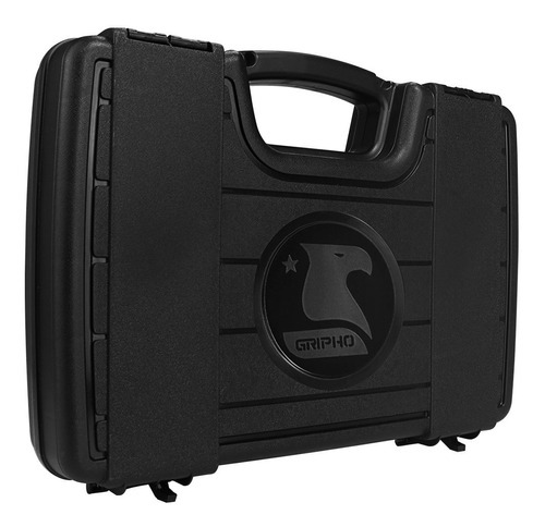 Maleta Case Gripho 35cm Para Até 2 Armas Curtas Resistente Cor Preto