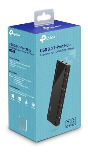 Hub De 7 Puertos Usb 3.0 Con 2 Puertos De Carga Tplink Fx