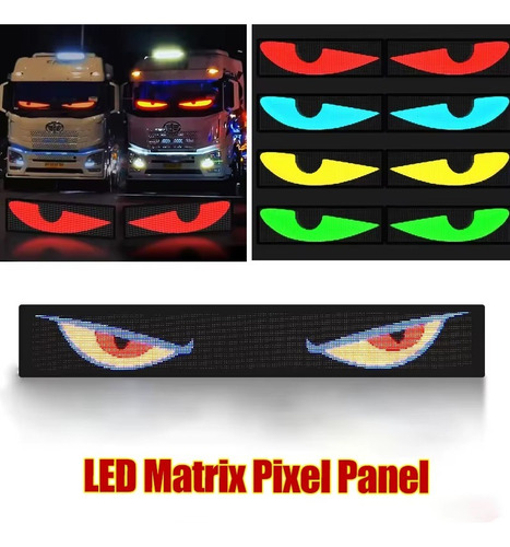 Letrero Led Matrix Flexible Rgb App Control Usb Auto 16x64