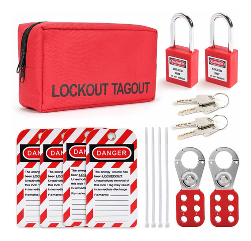 Lockout Tagout Kit Bloqueo De Seguridad Candados Loto Hasps 